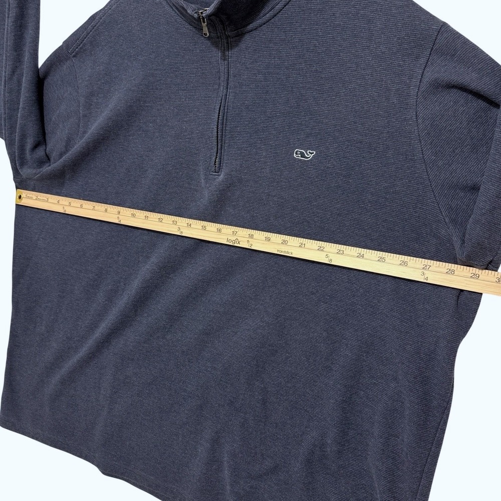 Classic Vineyard Vines Men's Blue Saltwater Quarter Zip size 3XB Old Money Style - Picture 8 of 9
